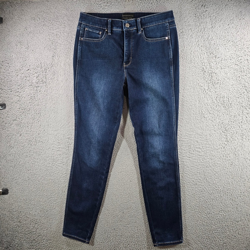 White House Black Market Cashmere‎ Denim High-Rise Skinny Jeans Blue Size 10